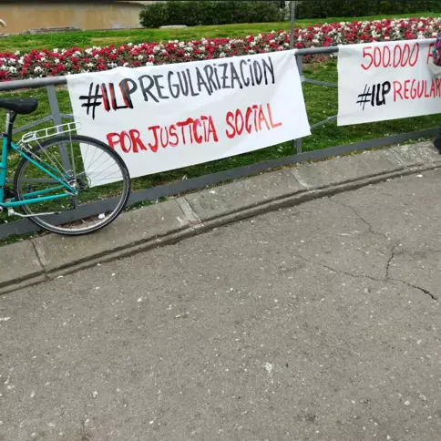 petition collection event of the regularization campaign barcelona 19 feb 2022